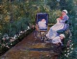 Children In A Garden by Mary Cassatt